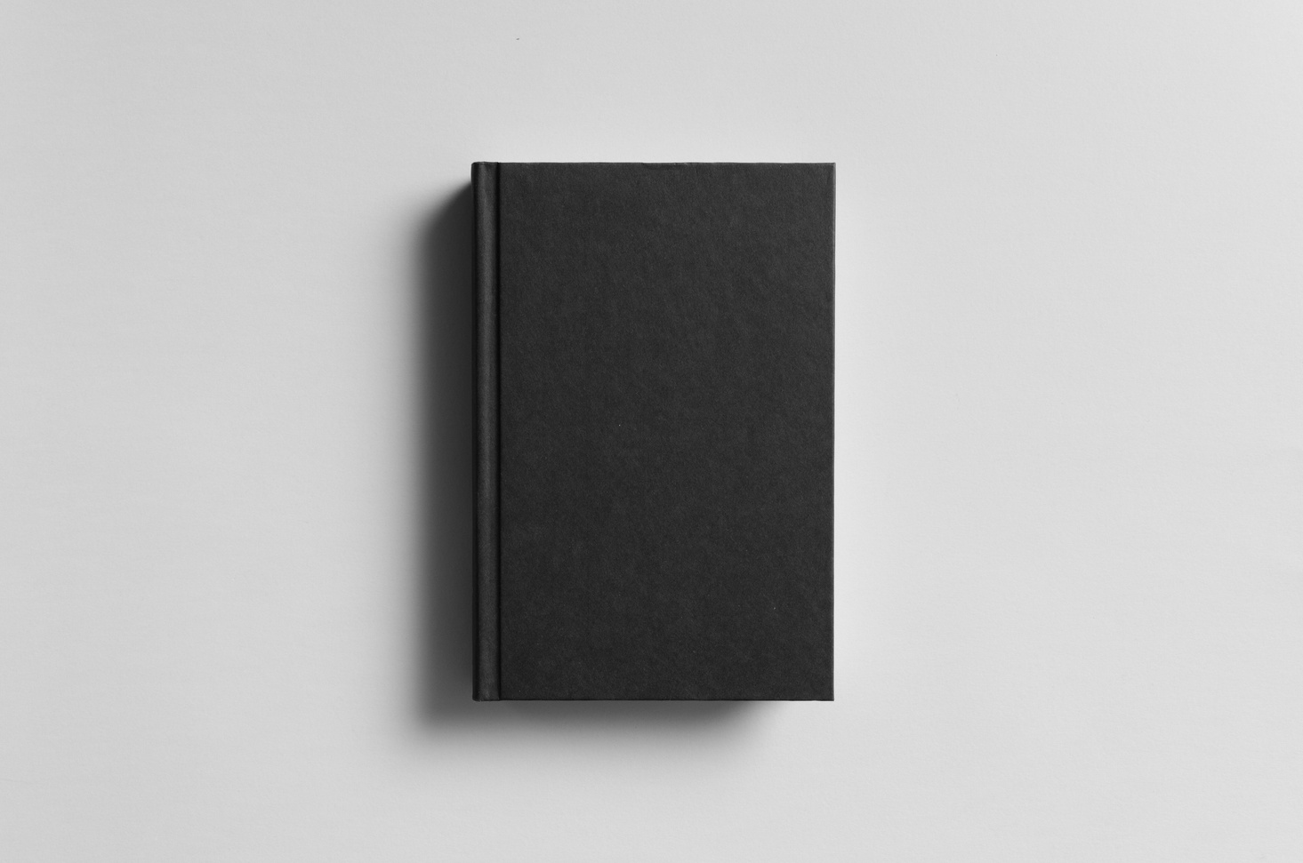 Black Hardcover Book Mock-Up - Front