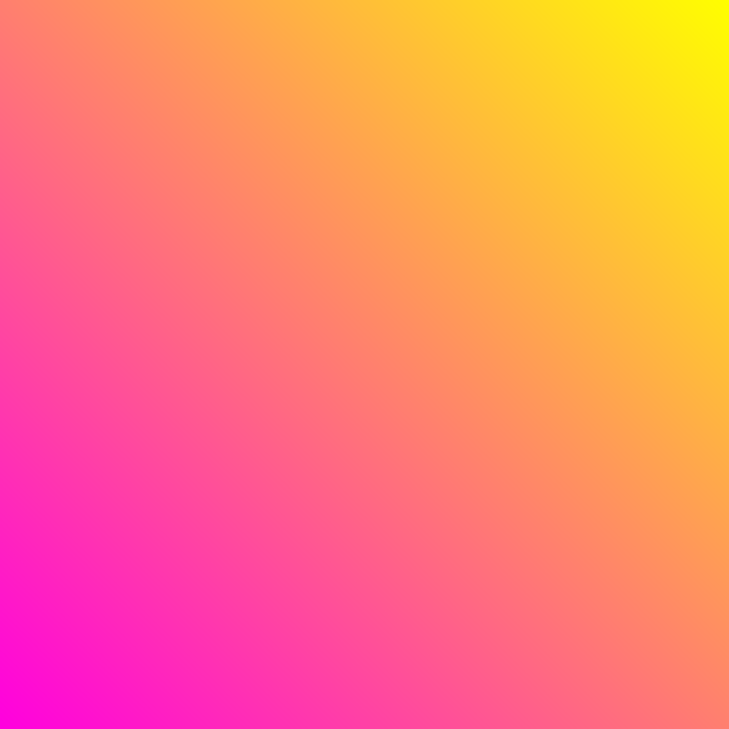 PInk and Yellow Neon Gradient Square